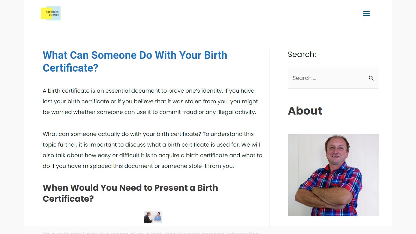 What Can Someone Do With Your Birth Certificate? - Consumer Boomer